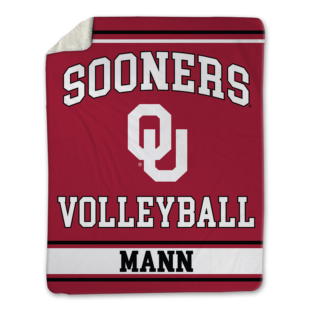 Oklahoma - NCAA Women's Volleyball : DaMya Mann - Blanket-0