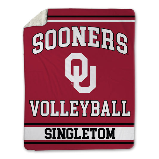 Oklahoma - NCAA Women's Volleyball : Kinsley Singleton - Blanket-0