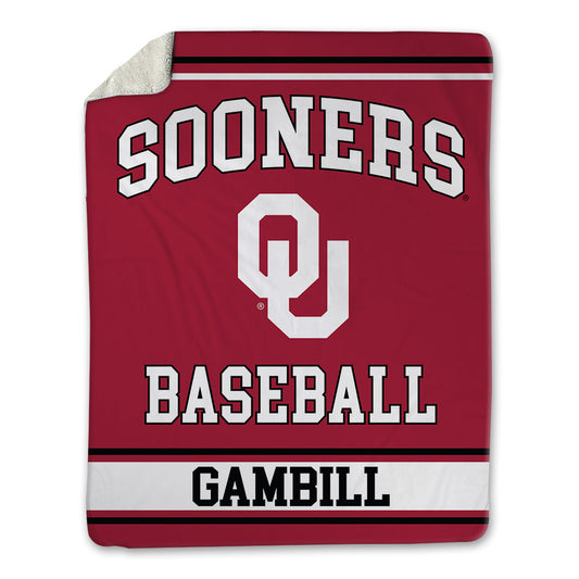 Oklahoma - NCAA Baseball : Trey Gambill - Blanket-0
