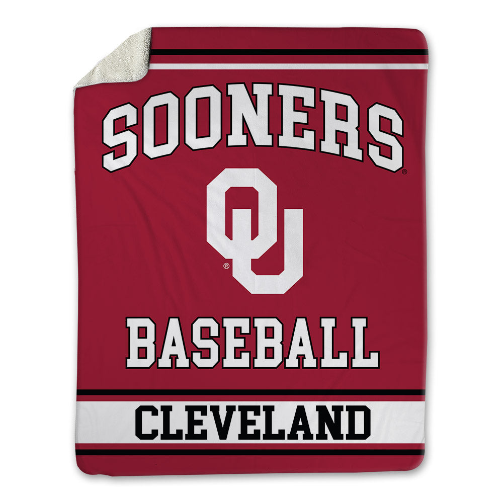 Oklahoma - NCAA Baseball : Jackson Cleveland - Blanket-0