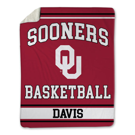 Oklahoma - NCAA Men's Basketball : Tae Davis - Blanket-0