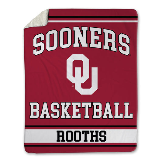 Oklahoma - NCAA Men's Basketball : Khani Rooths - Blanket-0