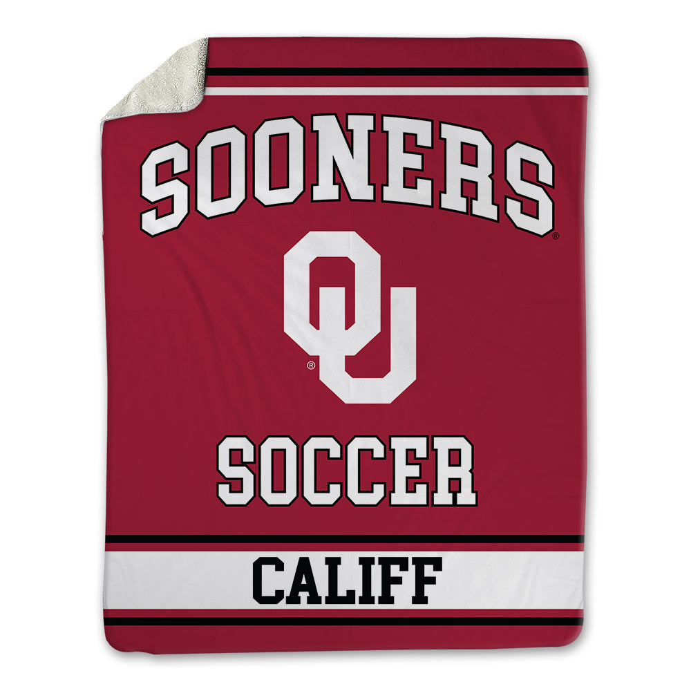 Oklahoma - NCAA Women's Soccer : Paige Califf - Blanket-0