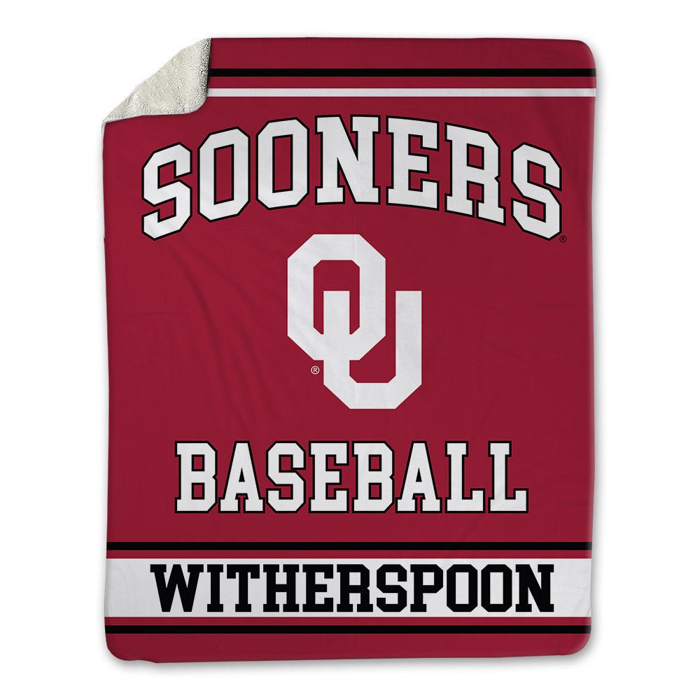 Oklahoma - NCAA Baseball : Malachi Witherspoon - Blanket-0