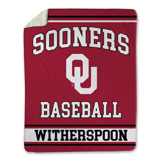 Oklahoma - NCAA Baseball : Malachi Witherspoon - Blanket-0