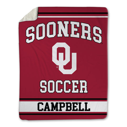 Oklahoma - NCAA Women's Soccer : Kendall Campbell - Blanket-0