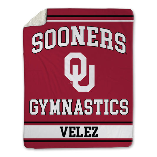 Oklahoma - NCAA Men's Gymnastics : Francisco Velez - Blanket-0