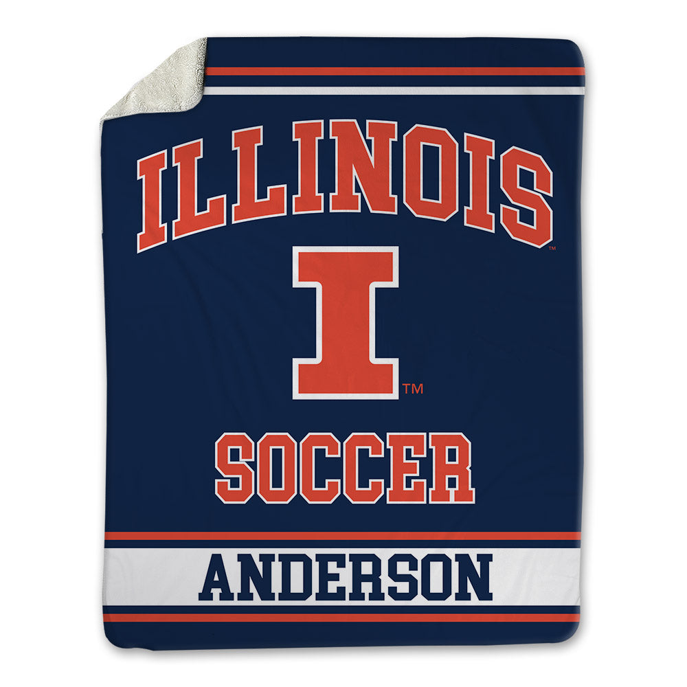 Illinois - NCAA Women's Soccer : Abby Anderson - Blanket-0