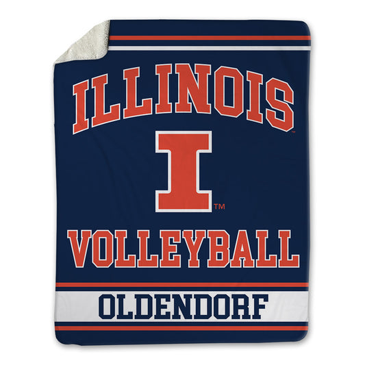 Illinois - NCAA Women's Volleyball : Lindsay Oldendorf - Blanket-0