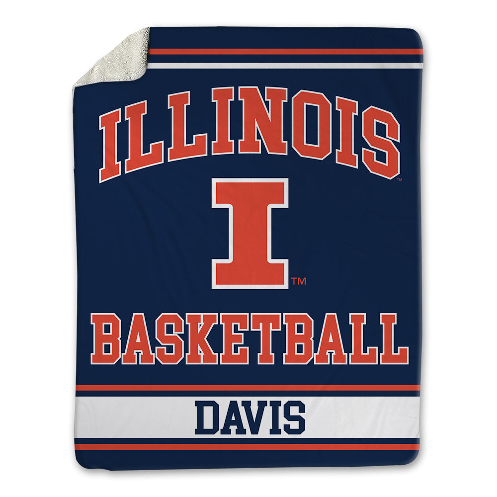 Illinois - NCAA Men's Basketball : Landon Davis - Blanket-0