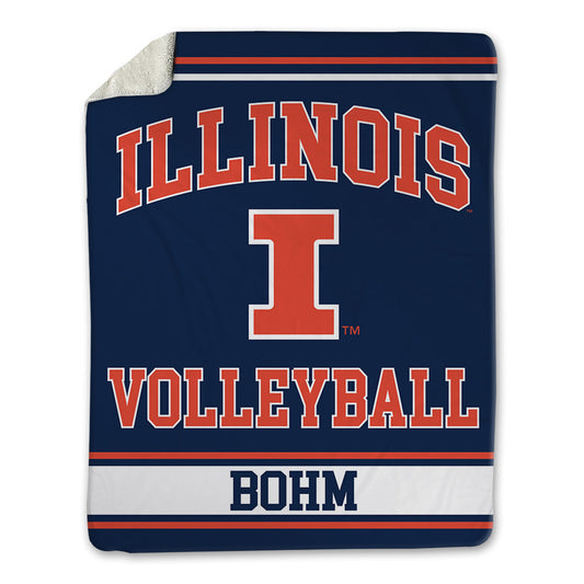 Illinois - NCAA Women's Volleyball : Cari Bohm - Blanket-0