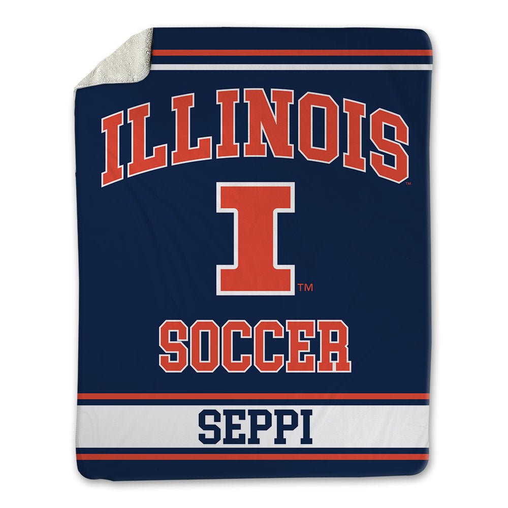 Illinois - NCAA Women's Soccer : Lauren Seppi - Blanket-0