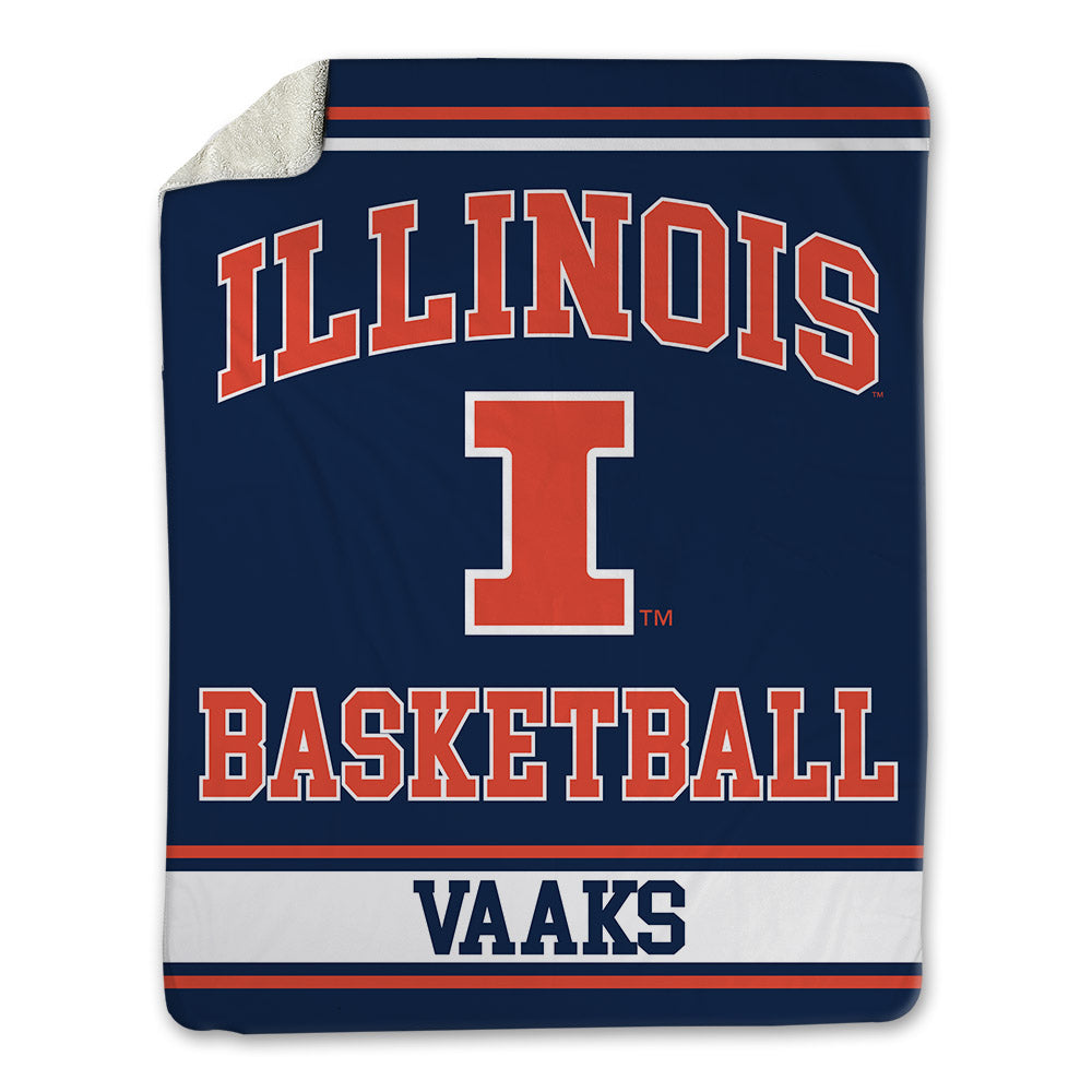 Illinois - NCAA Men's Basketball : Stefan Vaaks - Blanket-0
