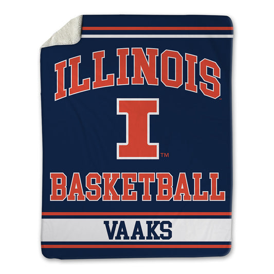Illinois - NCAA Men's Basketball : Stefan Vaaks - Blanket-0