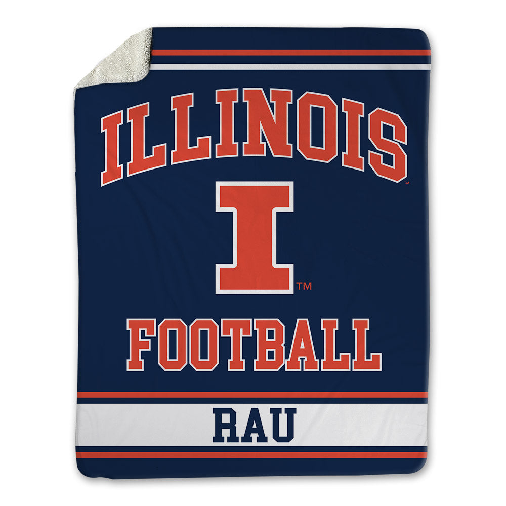 Illinois - NCAA Football : Lars Rau - Blanket-0