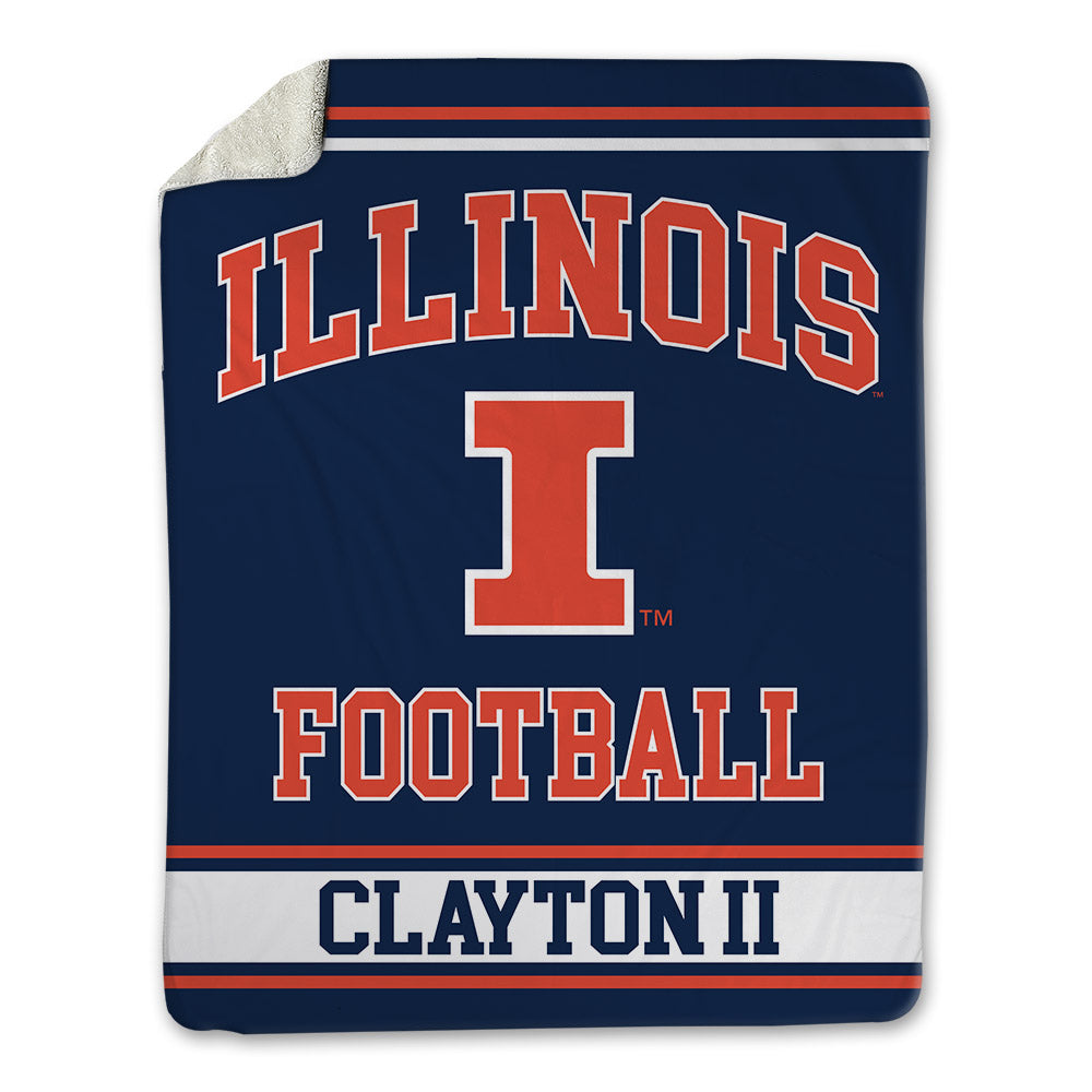 Illinois - NCAA Football : Michael Clayton II - Blanket-0