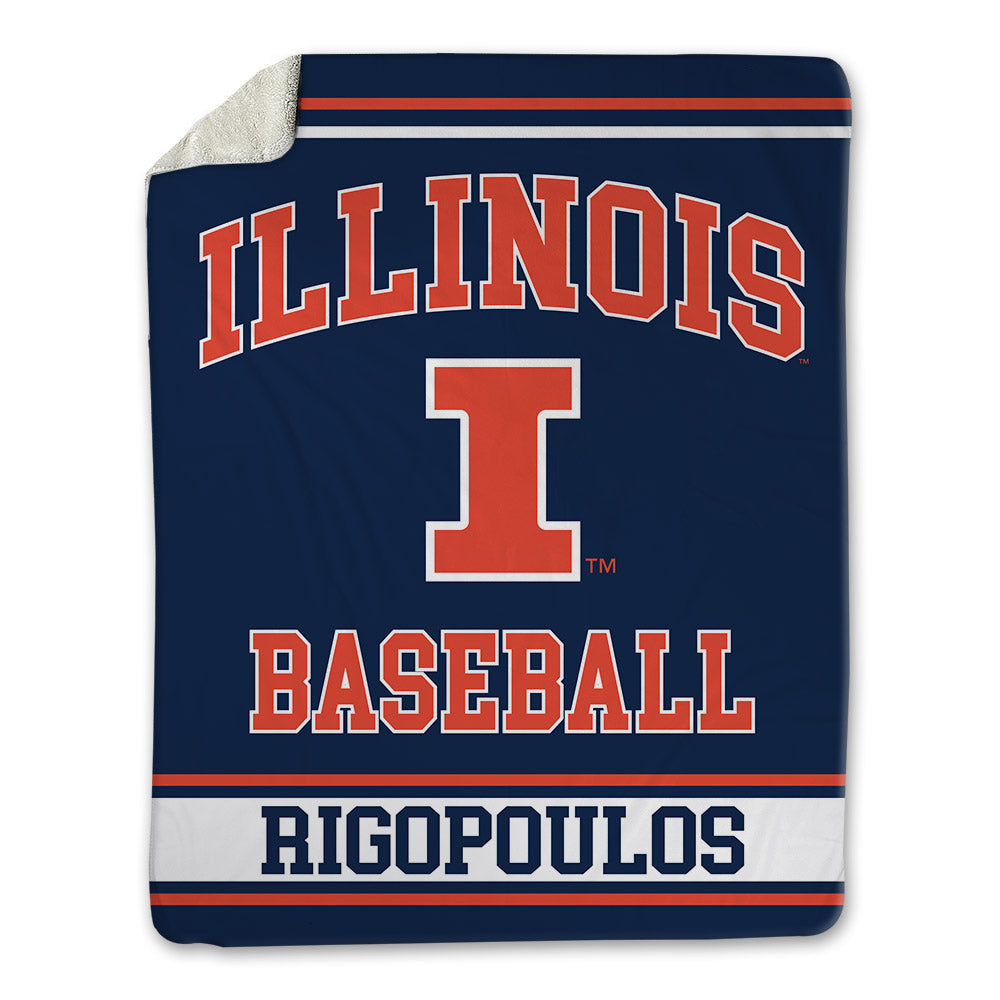 Illinois - NCAA Baseball : Foti Rigopoulos - Blanket-0