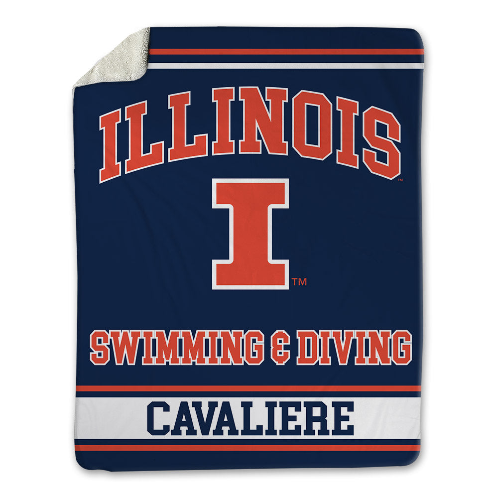 Illinois - NCAA Women's Swimming & Diving : Audrey Cavaliere - Blanket-0