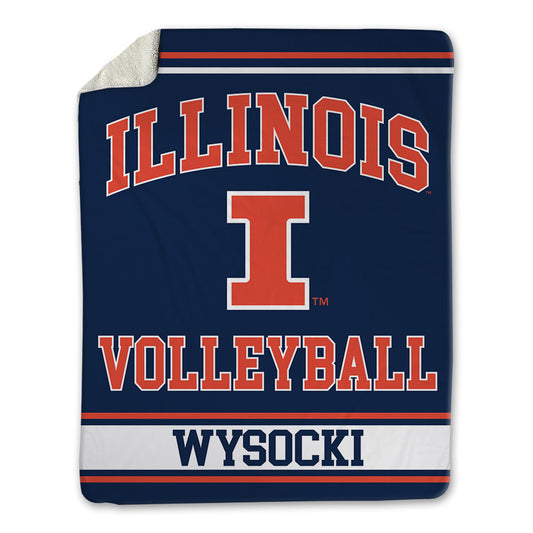Illinois - NCAA Women's Volleyball : Ava Wysocki - Blanket-0