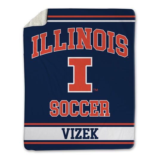 Illinois - NCAA Women's Soccer : Ashleigh Vizek - Blanket-0