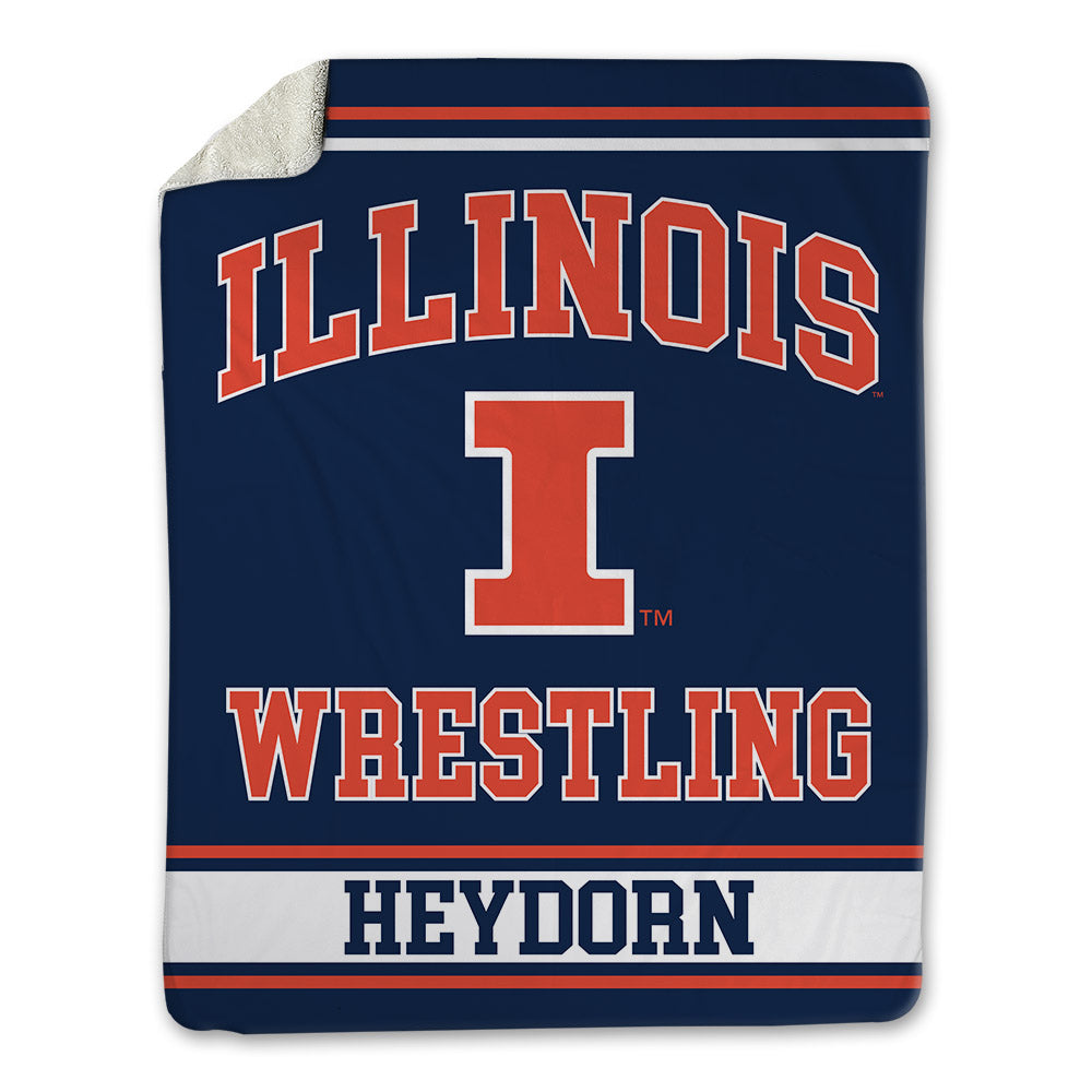 Illinois - NCAA Wrestling : Charlie Heydorn - Blanket-0