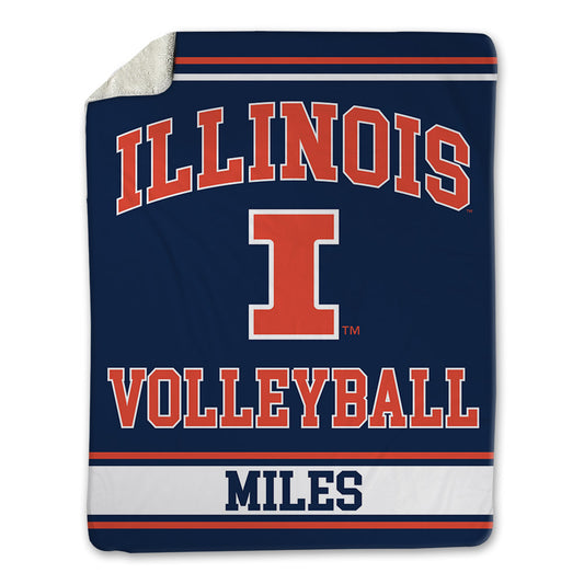 Illinois - NCAA Women's Volleyball : Madi Miles - Blanket-0