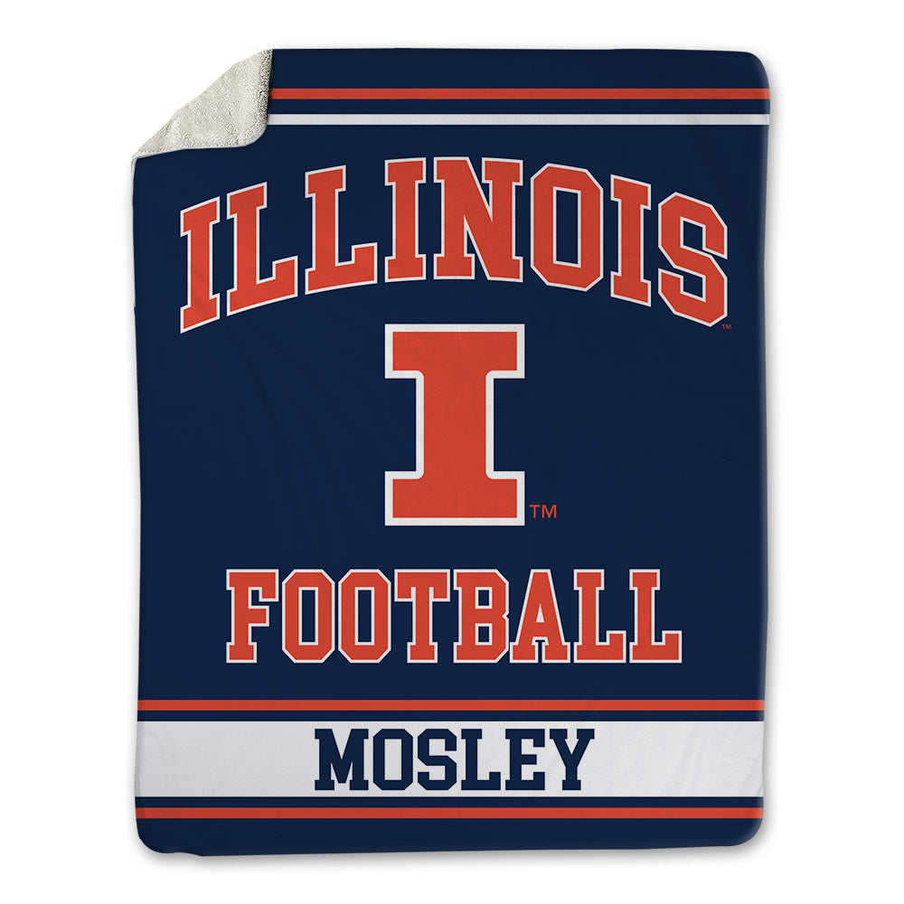 Illinois - NCAA Football : Leslie Mosley - Blanket-0