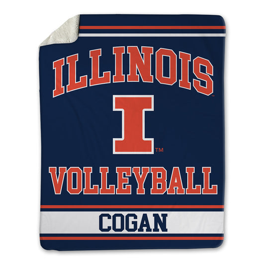 Illinois - NCAA Women's Volleyball : Kenzie Cogan - Blanket-0