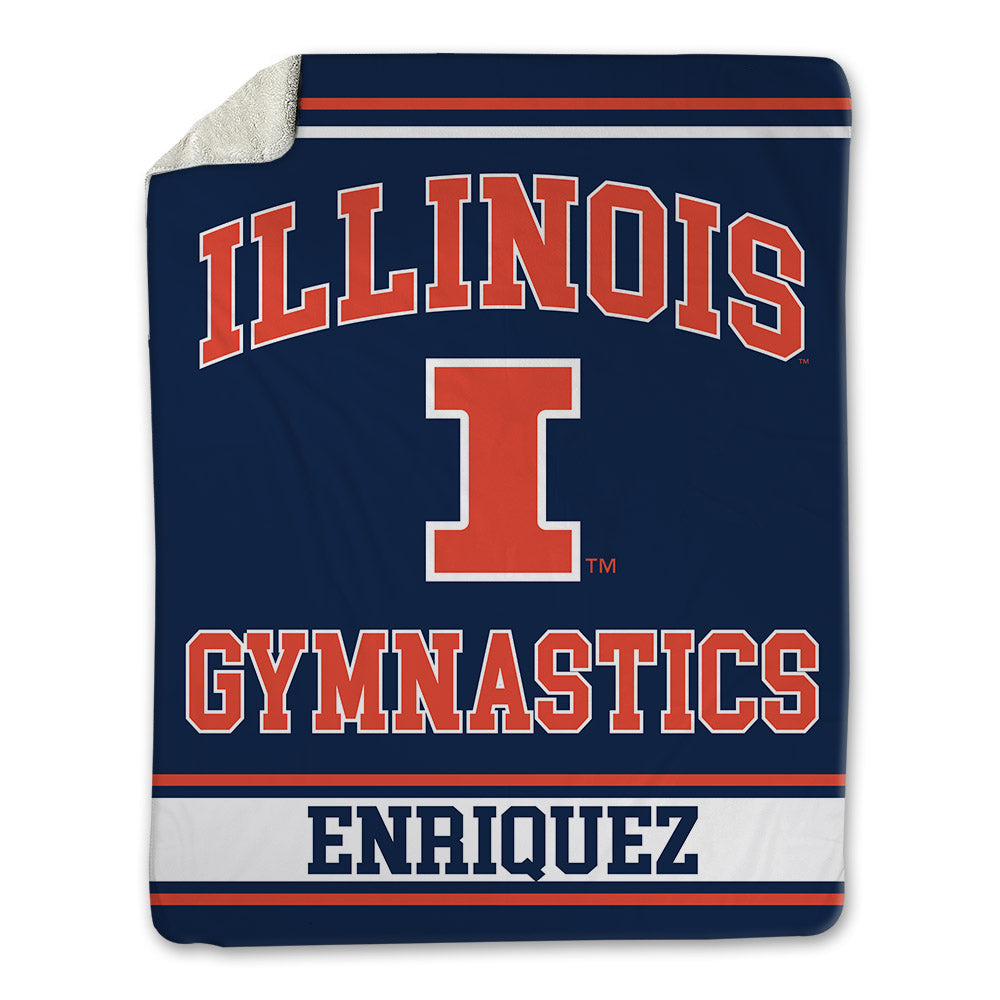 Illinois - NCAA Women's Gymnastics : Sydney Enriquez - Blanket-0