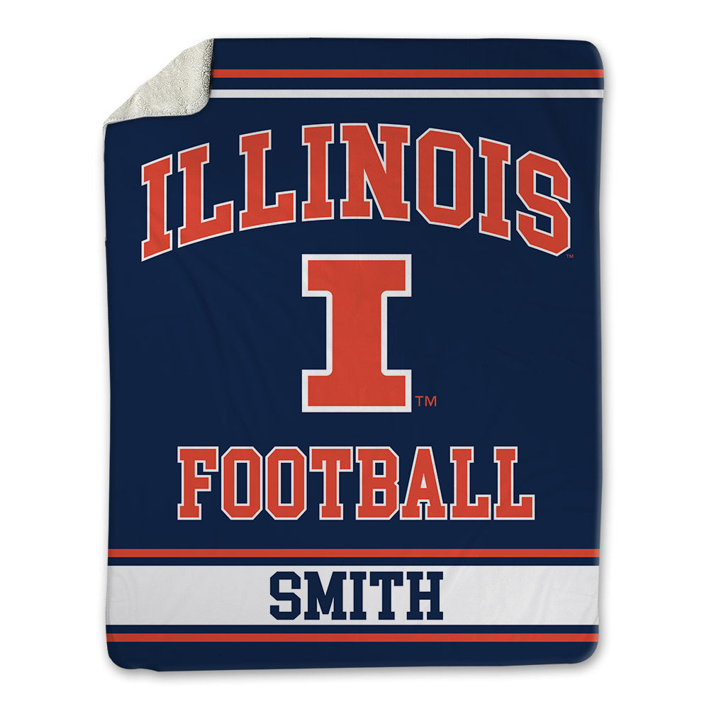 Illinois - NCAA Football : Champ Smith - Blanket-0