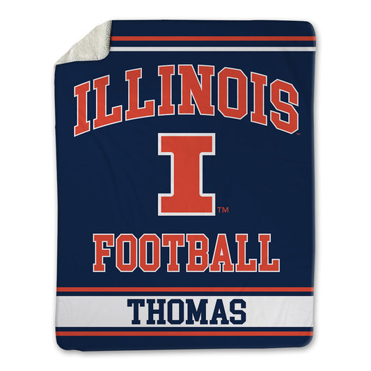 Illinois - NCAA Football : Cameron Thomas - Blanket-0