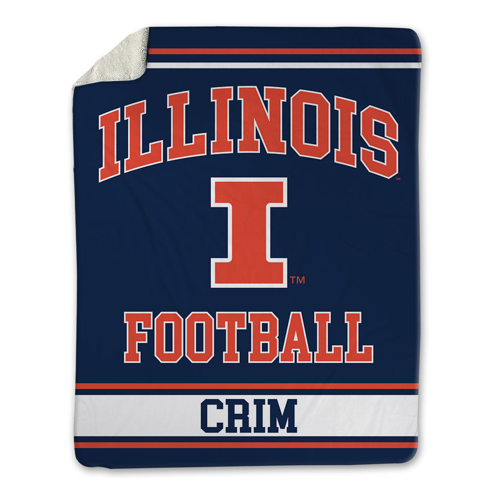 Illinois - NCAA Football : Parker Crim - Blanket-0