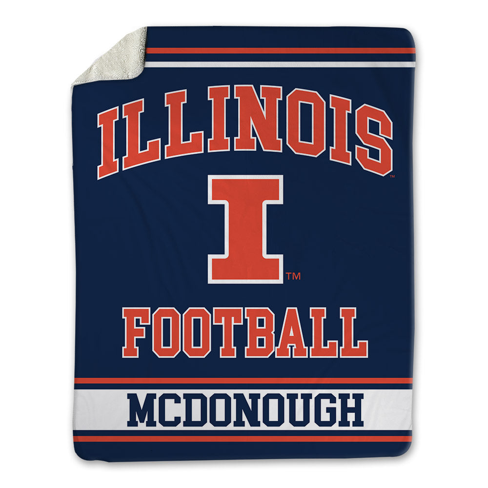 Illinois - NCAA Football : Michael McDonough - Blanket-0