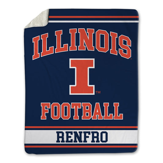 Illinois - NCAA Football : Jake Renfro - Blanket-0