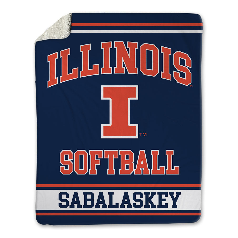 Illinois - NCAA Softball : Abby Sabalaskey - Blanket-0