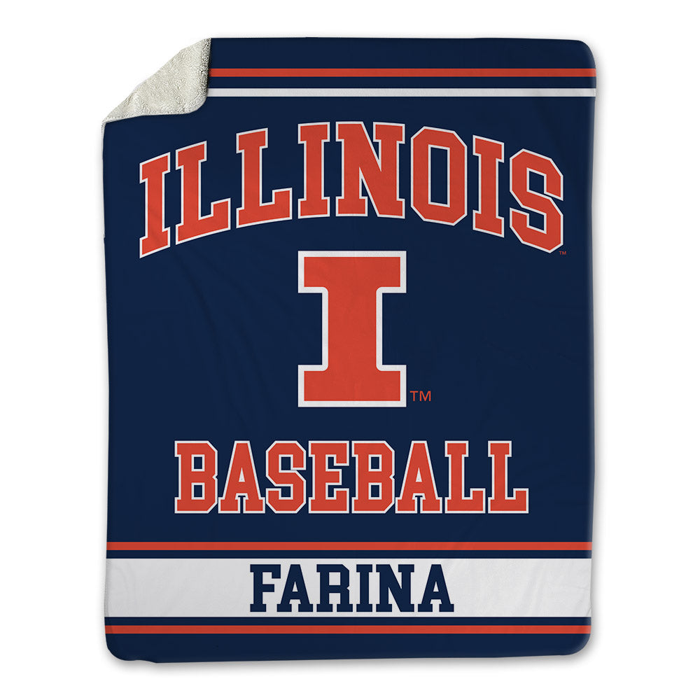 Illinois - NCAA Baseball : Michael Farina - Blanket-0