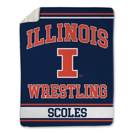 Illinois - NCAA Wrestling : Braeden Scoles - Blanket-0
