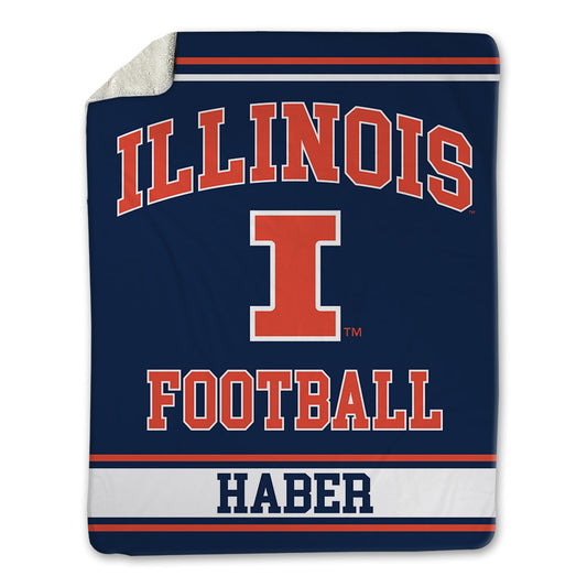 Illinois - NCAA Football : Zachary Haber - Blanket-0