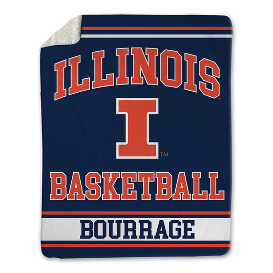 Illinois - NCAA Women's Basketball : Divine Bourrage - Blanket-0