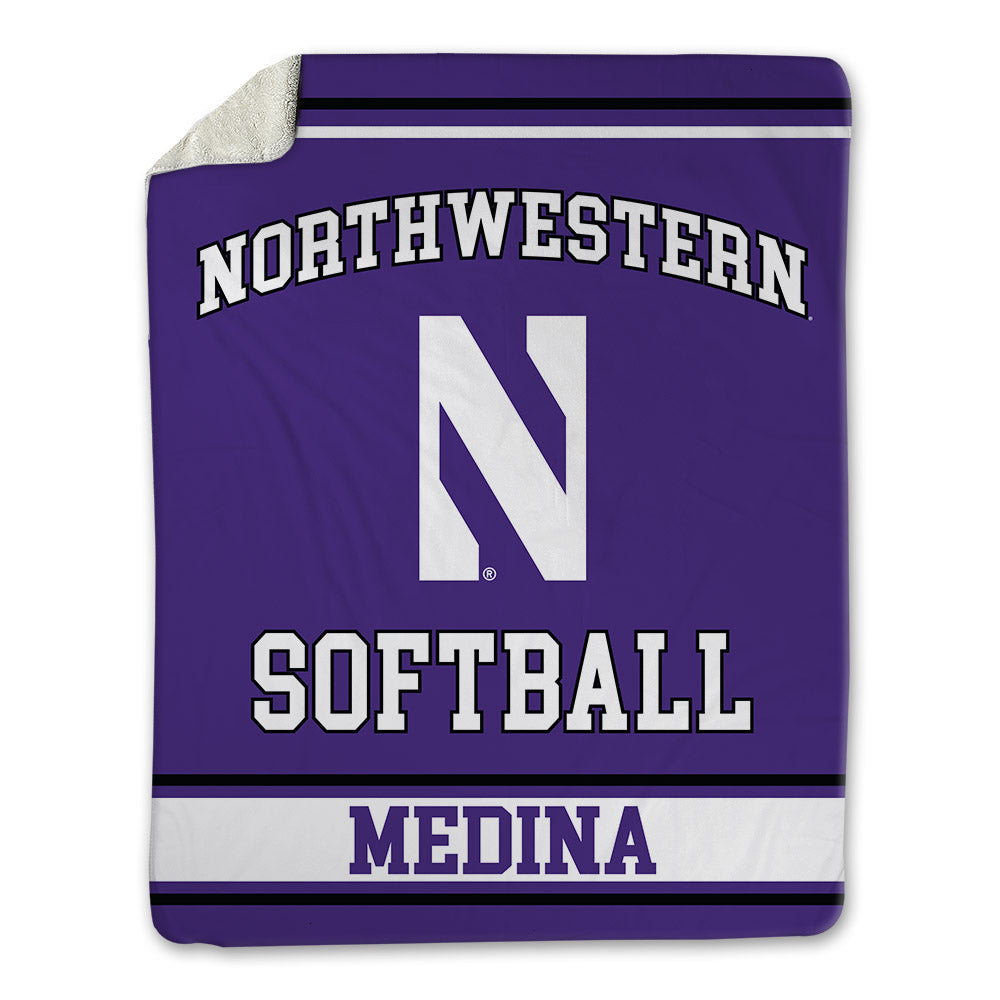 Northwestern - NCAA Softball : Tru Medina - Blanket-0