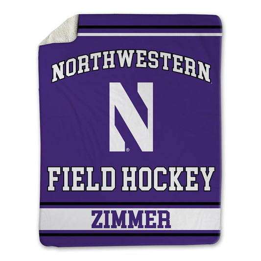 Northwestern - NCAA Women's Field Hockey : Maddie Zimmer - Blanket-0