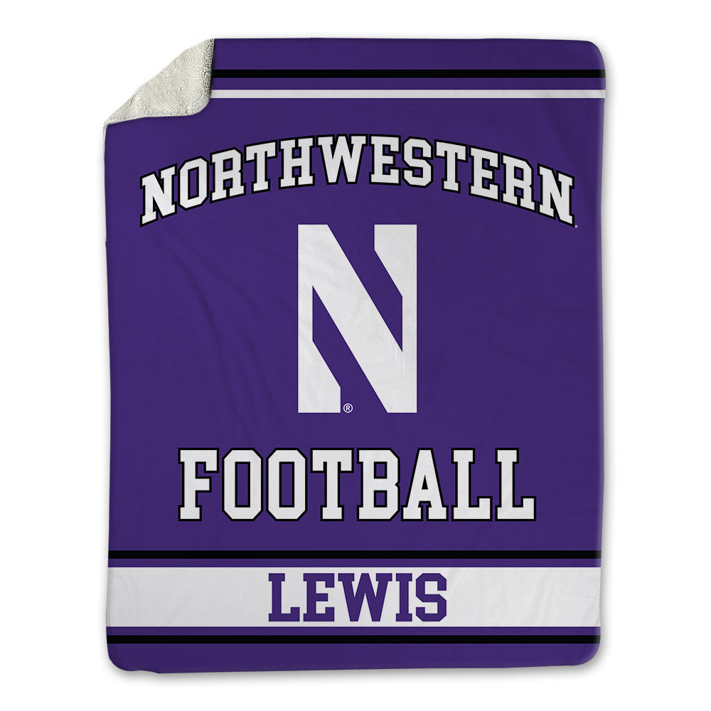 Northwestern - NCAA Football : J.J. Lewis - Blanket-0
