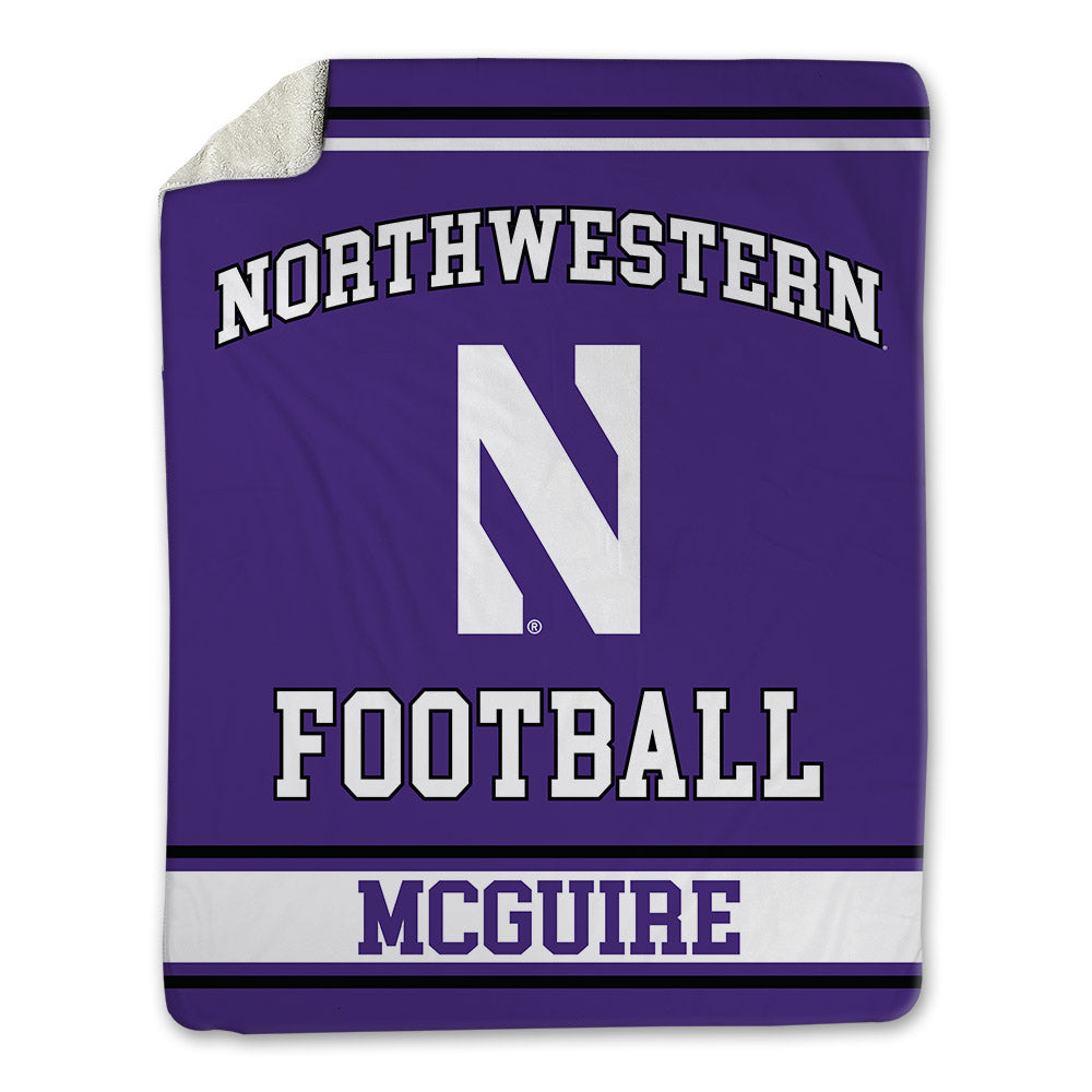 Northwestern - NCAA Football : Deuce McGuire - Blanket-0
