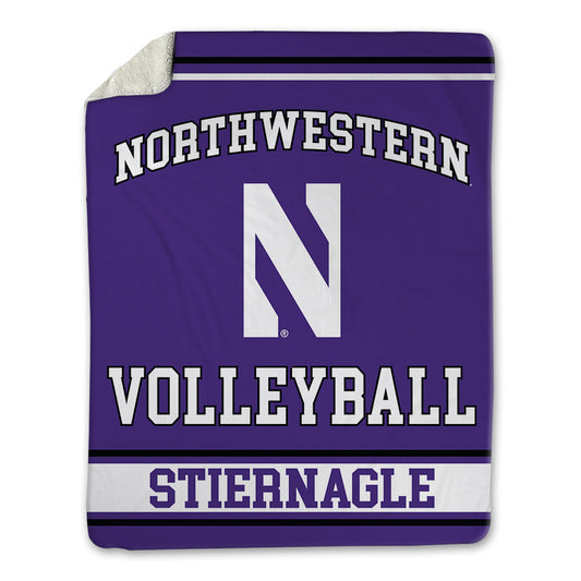 Northwestern - NCAA Women's Volleyball : Ellie Stiernagle - Blanket-0