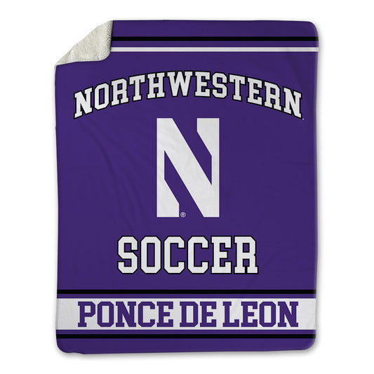 Northwestern - NCAA Men's Soccer : Rafael Ponce de Leon - Blanket-0