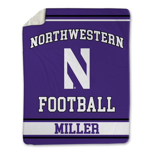 Northwestern - NCAA Football : Jacob Miller - Blanket-0