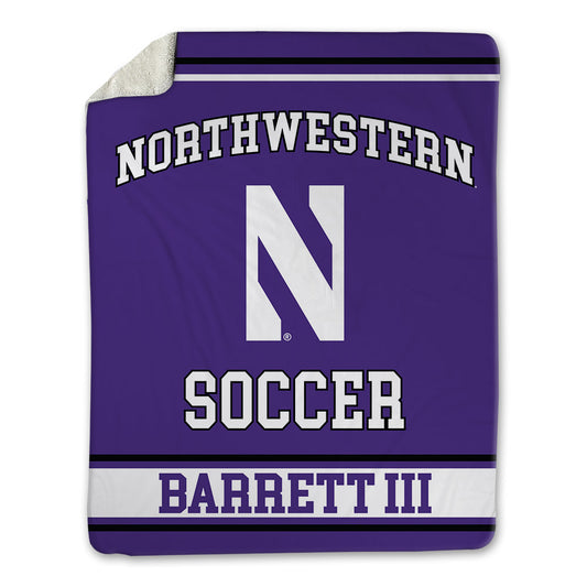 Northwestern - NCAA Men's Soccer : Tre Barrett III - Blanket-0