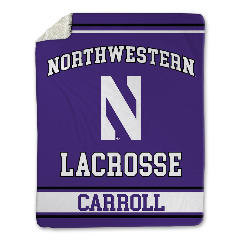 Northwestern - NCAA Women's Lacrosse : Mary Carroll - Blanket-0