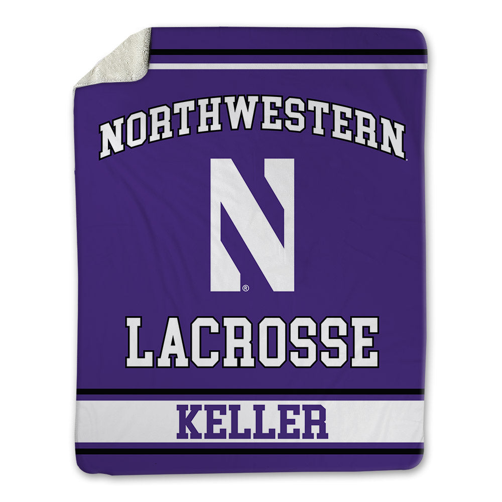 Northwestern - NCAA Women's Lacrosse : Kate Keller - Blanket-0