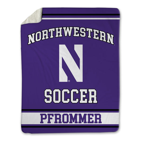 Northwestern - NCAA Men's Soccer : Josue Pfrommer - Blanket-0